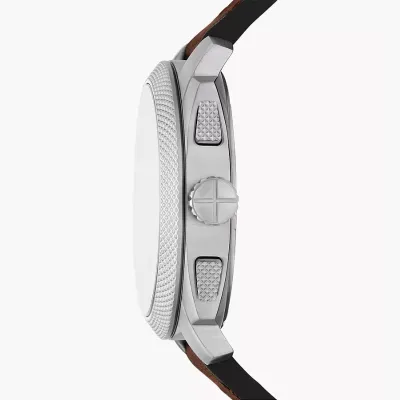 Fossil Machine Chronograph Brown Leather Watch